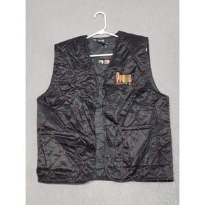 Euro Funk Vest Mens XL Black Quilted Nylon‎ Made in USA Props EF Utility